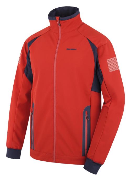 Husky Scooby M deep brick, XXL Pánska softshell bunda