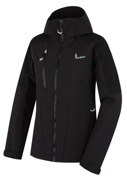 Husky Sevan L black, L Dámska softshell bunda