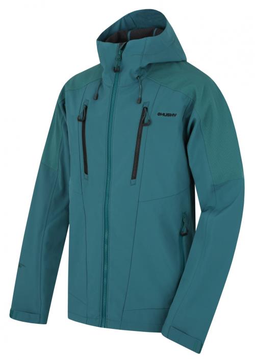 Husky Sevan M dark mint, L Pánska softshellová bunda