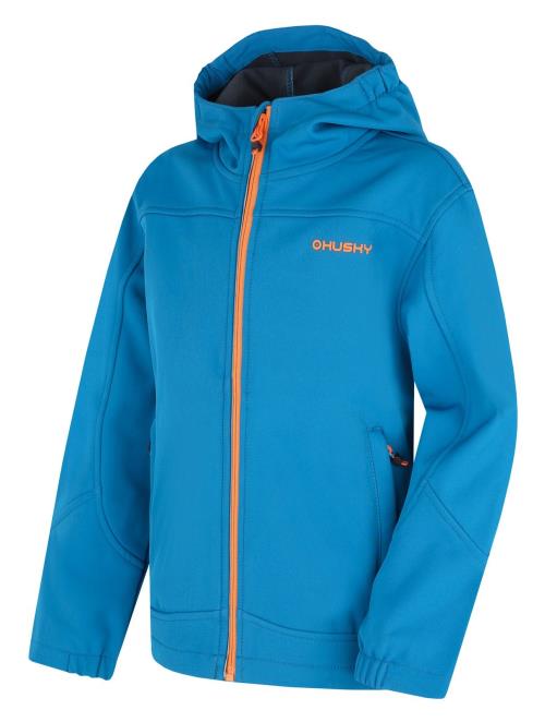 Husky Simbo K blue, 112 Detská softshellová bunda