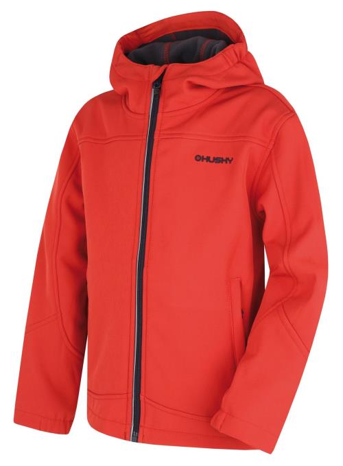 Husky Simbo K red, 152 Detská softshellová bunda