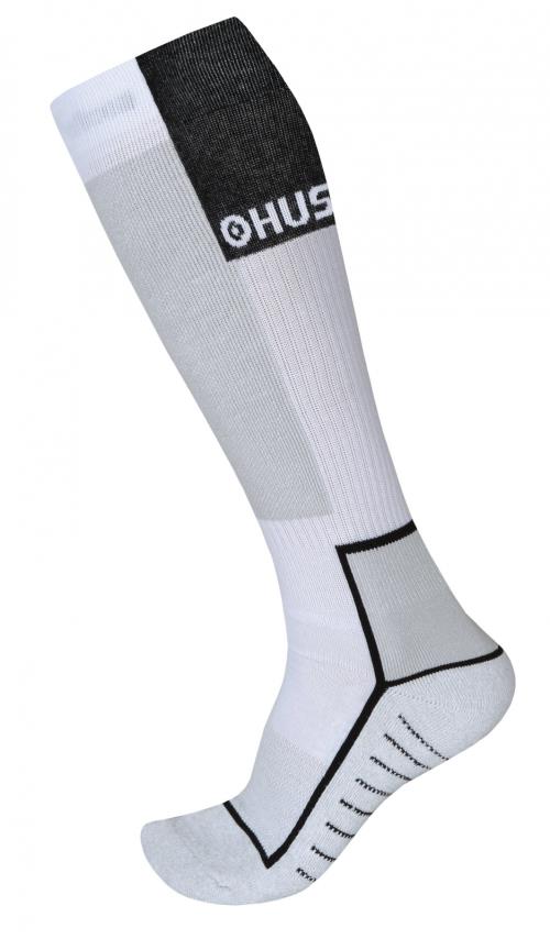 Husky Snow-ski biela/čierna, XL(45-48) Podkolienky