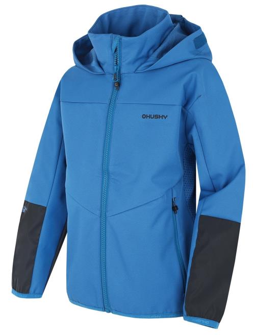 Husky Sonny K modrá, 140 Detská softshell bunda