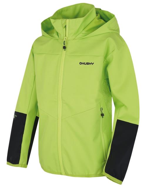 Husky Sonny K jasno zelená, 164 Detská softshell bunda