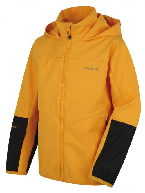 Husky Sonny K yellow, 152 Detská softshell bunda