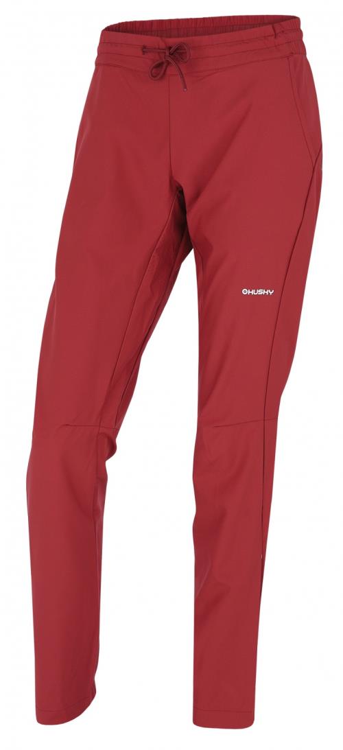 Husky Speedy Long L tm. bordo, M Dámske outdoorové nohavice