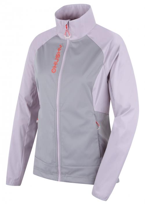 Husky Suli L purple/grey, L Dámska softshell bunda