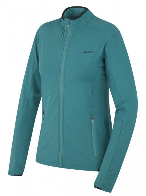 Husky Tarp zips L fd. turquoise, S Dámska mikina na zips