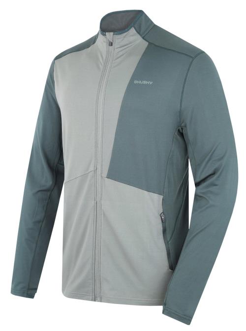 Husky Tarp zips M black green/dk. grey green, XXL Pánska mikina na zips