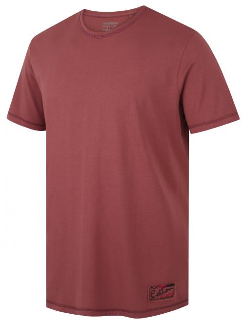 Husky Tee Base M dark bordo, S Pánske bavlnené tričko