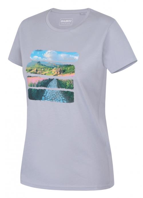 Husky Tee Flo L light blue, XXL Dámske bavlnené tričko