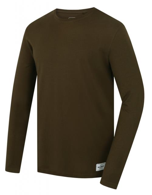 Husky Tee Loba M dark khaki, XL Pánske bavlnené tričko