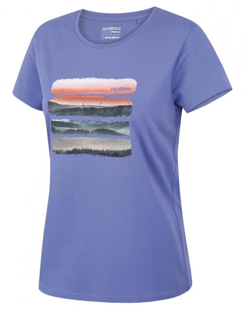 Husky Tee Vane L light blue, L Dámske bavlnené tričko