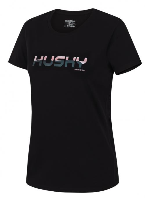 Husky Tee Wild L black, L Dámske bavlnené tričko