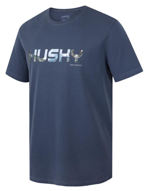 Husky Tee Wild M dark blue, M Pánske bavlnené tričko