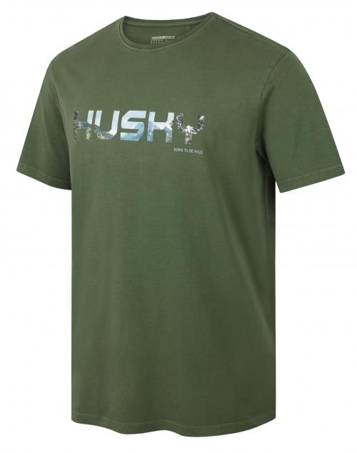 Husky Tee Wild M khaki, M Pánske bavlnené tričko