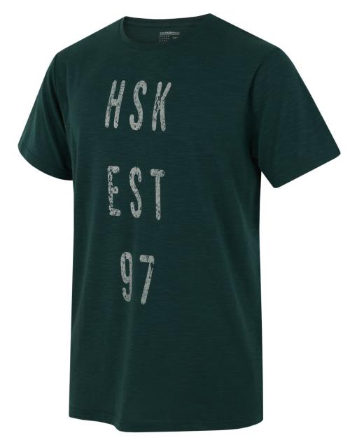 Husky Tingl M dk. green, XL Pánske funkčné tričko